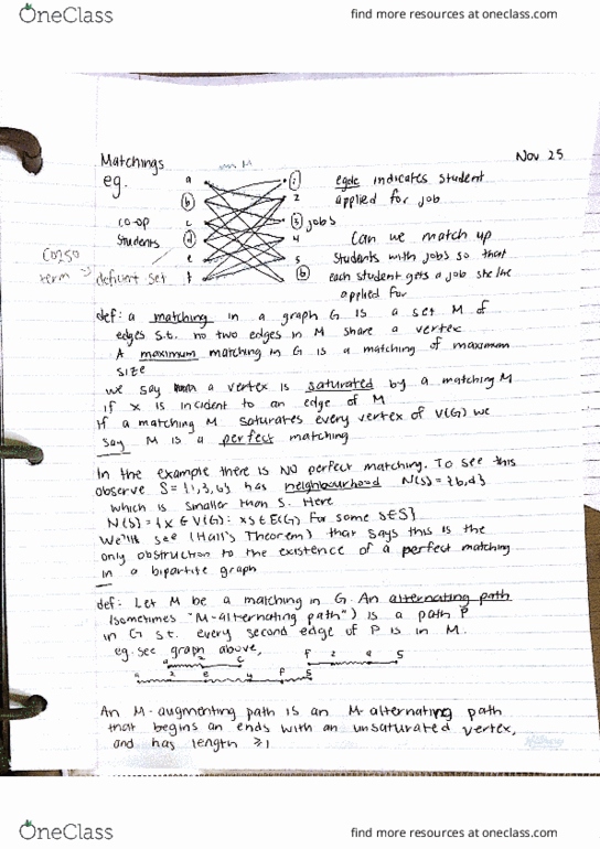 MATH239 Lecture Notes - Lecture 32: Byrsonima Crassifolia, Flow Network thumbnail