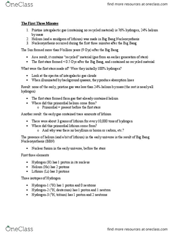 ASTRON 1101 Lecture Notes - Lecture 38: Cosmic Microwave Background, Planck Constant, Planck Time thumbnail