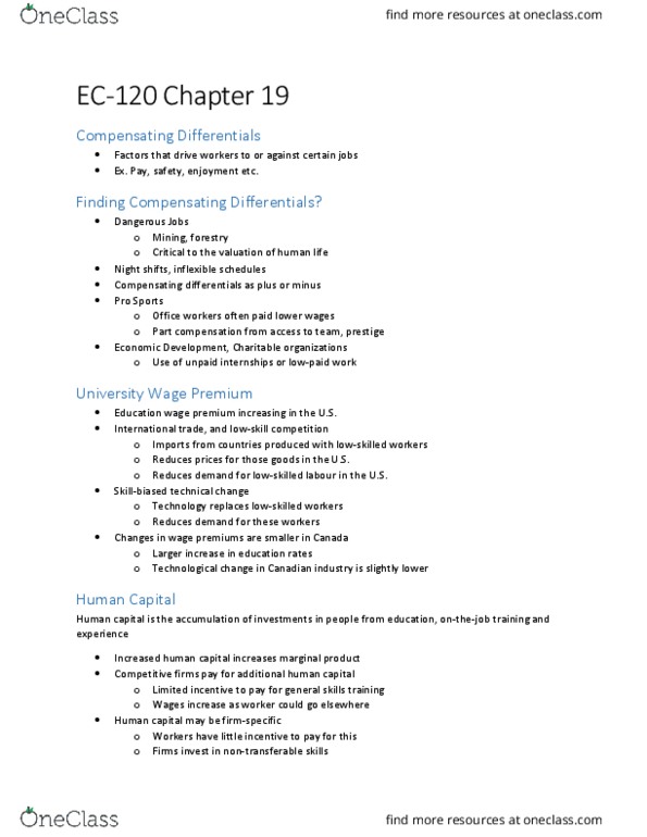 EC120 Chapter Notes - Chapter 19: G1 Phase, Human Capital, Natural Monopoly thumbnail