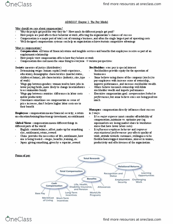 ADM 3337 Chapter Notes - Chapter 1-6: Uptodate, Costcutter, Subfactor thumbnail