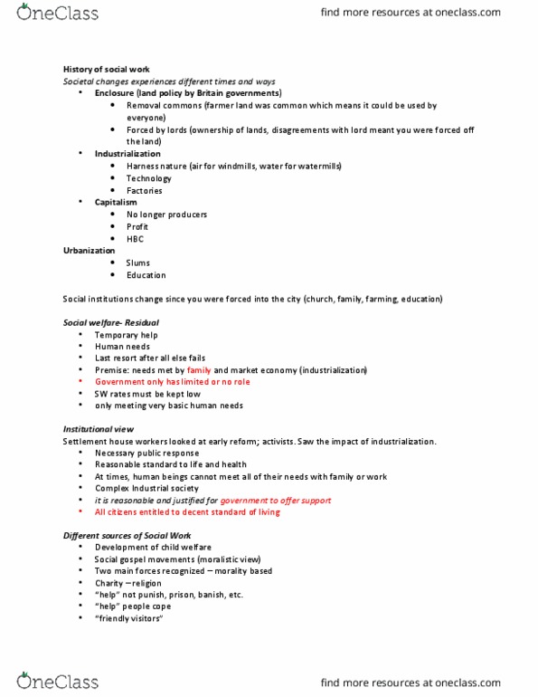 SOWK 2000 Lecture Notes - Lecture 3: Industrial Revolution, White Supremacy, White Privilege thumbnail