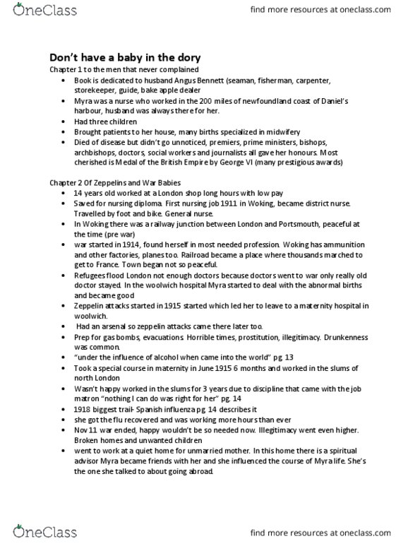 Nursing 1060A/B Chapter Notes - Chapter 1-14: Eclampsia, Appendicitis, Gastroenteritis thumbnail