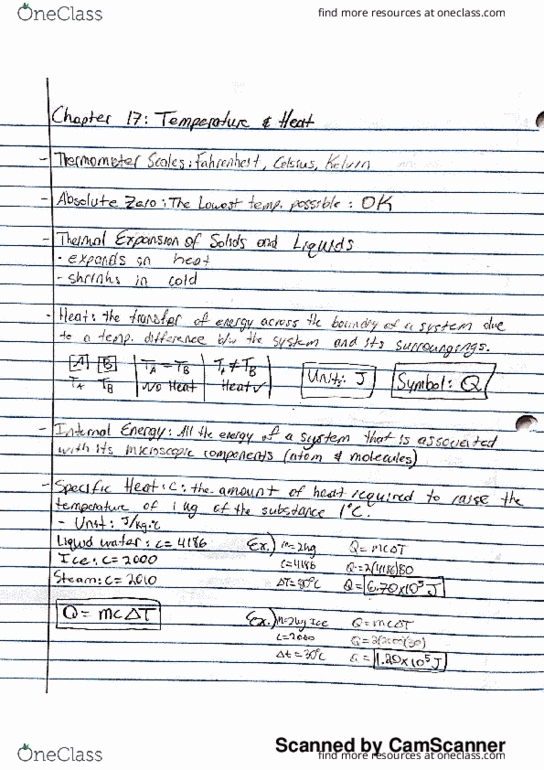 PHY 122 Lecture 11: Chapter 17 Notes and Examples thumbnail