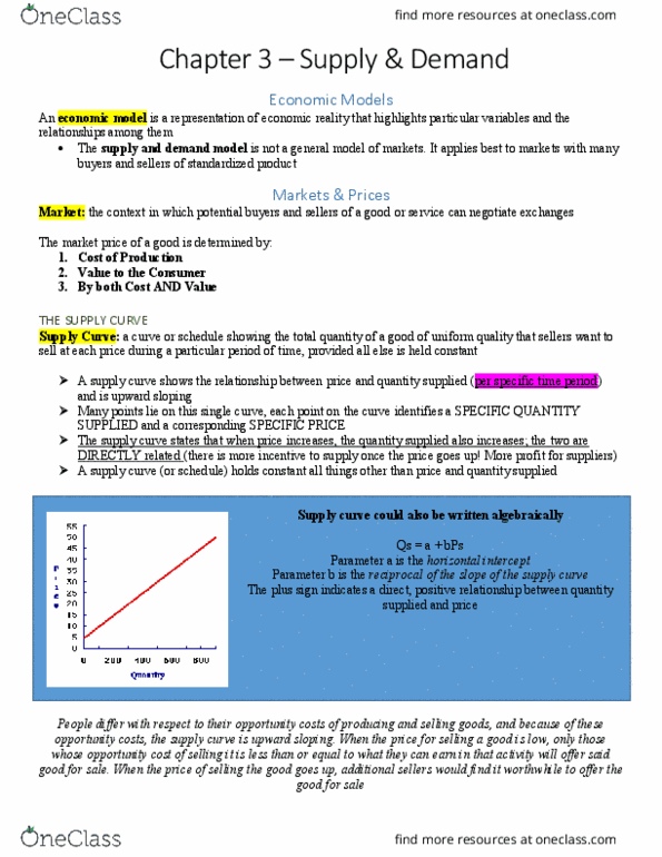 ECON-1006EL Chapter Notes - Chapter 3: Normal Good, Nec, Demand Curve thumbnail