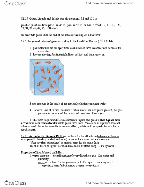 CHM 109 Chapter Notes - Chapter 15: Butane, Junkers J 1, Gas 5 thumbnail