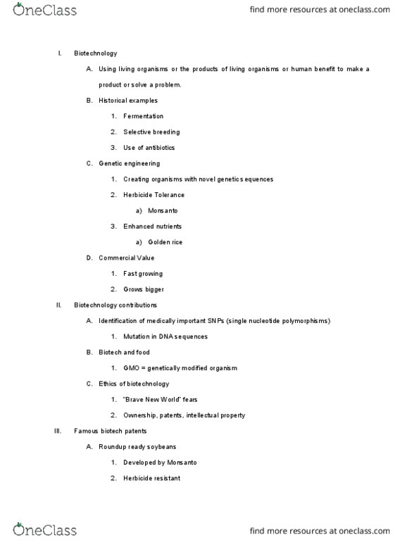 L48 Anthro 141 Lecture Notes - Lecture 17: Precautionary Principle, Brca2, Myriad Genetics thumbnail