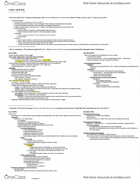 SOCIOL 3AC Chapter 2: Marx (Week 2) thumbnail