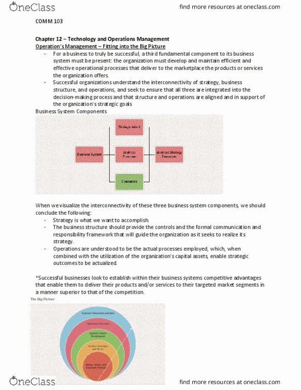 COMM 103 Chapter 12: Chapter 12 – Technology and Operations Management thumbnail