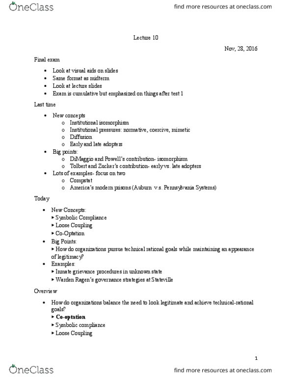 SOC300H5 Lecture Notes - Lecture 10: Executive Order 11246, List Of Knot Terminology, Diversity Training thumbnail