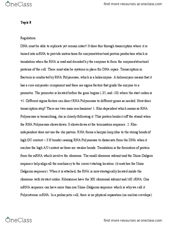 BIOL240 Lecture Notes - Lecture 8: Agrobacterium, Reca, Plasmid thumbnail