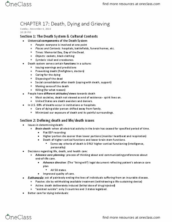 PSY BEH 101D Chapter Notes - Chapter 17: Reminiscing, Reduced Affect Display, Posttraumatic Stress Disorder thumbnail