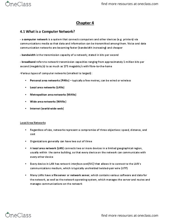 ADMS 2511 Lecture Notes - Lecture 4: Crowdsourcing, Extranet, Unified Communications thumbnail