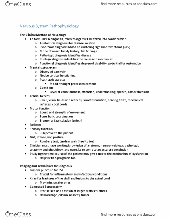 PHS 4300 Lecture Notes - Lecture 7: Positron Emission Tomography, Basal Ganglia, Upper Motor Neuron thumbnail