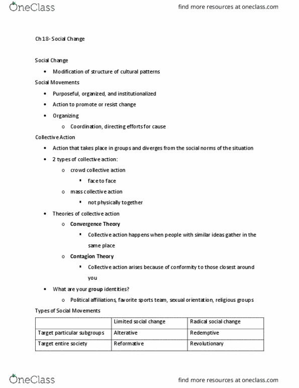 SOCY 101 Lecture Notes - Lecture 18: Culture Jamming, Situation Two, Occupy Movement thumbnail