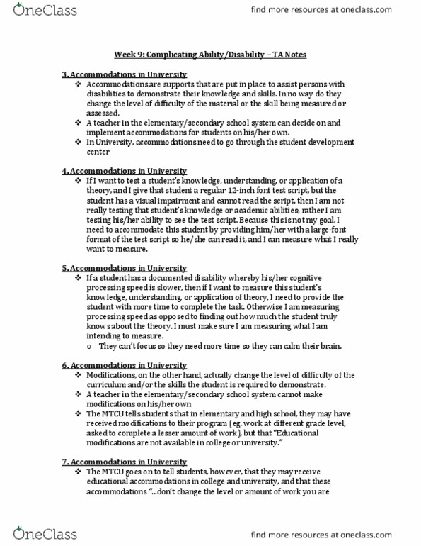 CHYS 1F90 Lecture Notes - Lecture 8: Attention Deficit Hyperactivity Disorder, Oppositional Defiant Disorder, Conduct Disorder thumbnail