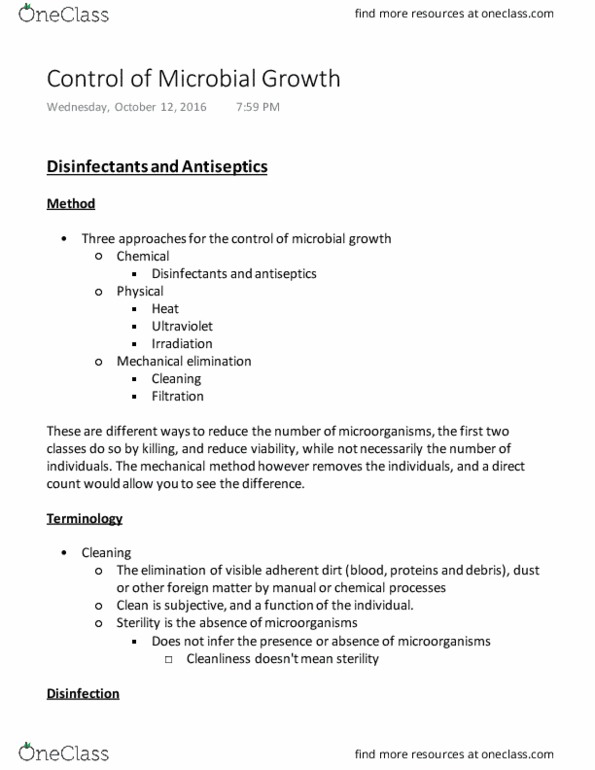 BIO 3124 Lecture Notes - Lecture 9: Lipid Bilayer, Phenol, Antiseptic thumbnail