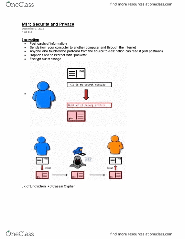 CS100 Chapter Notes - Chapter 11: Secure Hypertext Transfer Protocol, Public-Key Cryptography, Https thumbnail