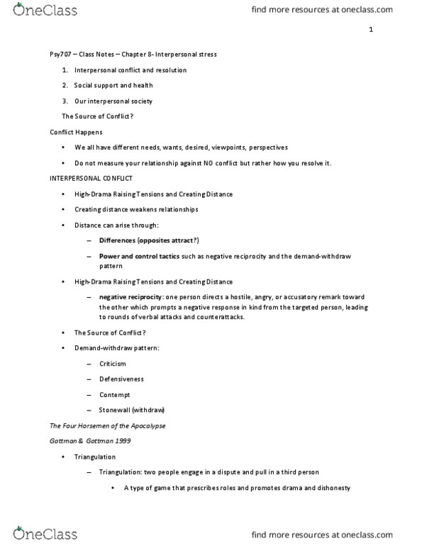 PSY 805 Lecture Notes - Lecture 8: Personal Boundaries, Plaintext, Assertiveness thumbnail