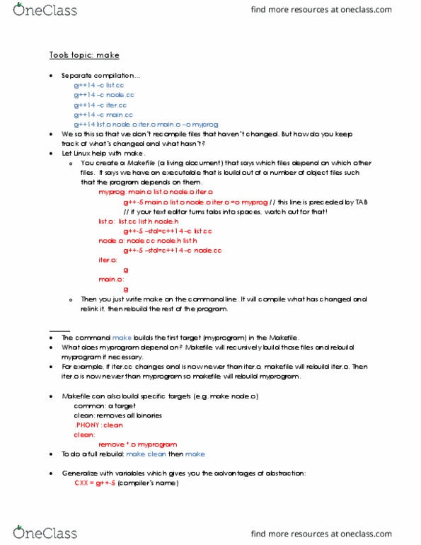 CS246 Lecture Notes - Lecture 10: Text Editor thumbnail