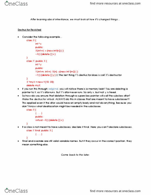 CS246 Lecture Notes - Lecture 25: Function Pointer, Virtual Function, Stack-Based Memory Allocation thumbnail