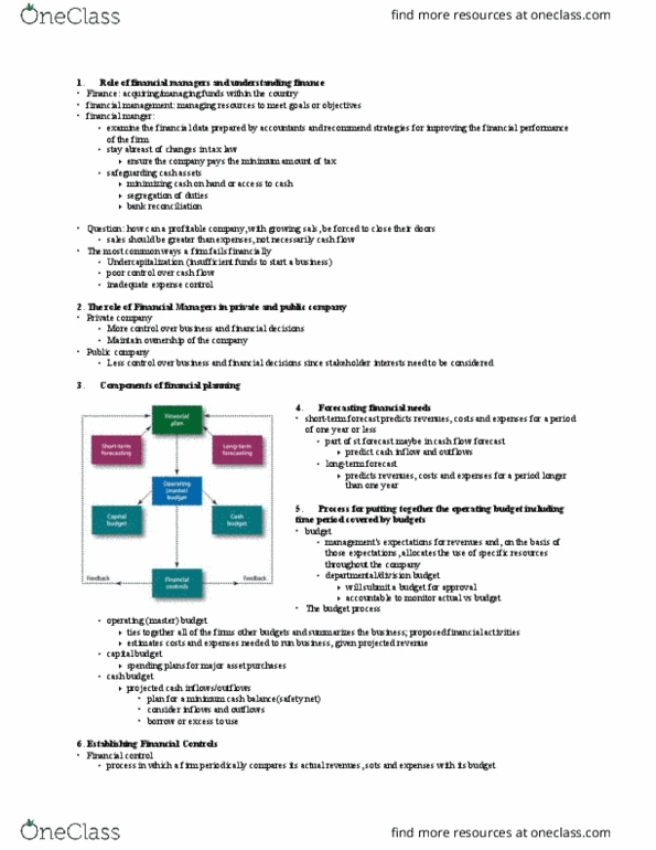 AFM131 Chapter Notes - Chapter 17: Cash Flow, Bank Reconciliation, Accounts Payable thumbnail