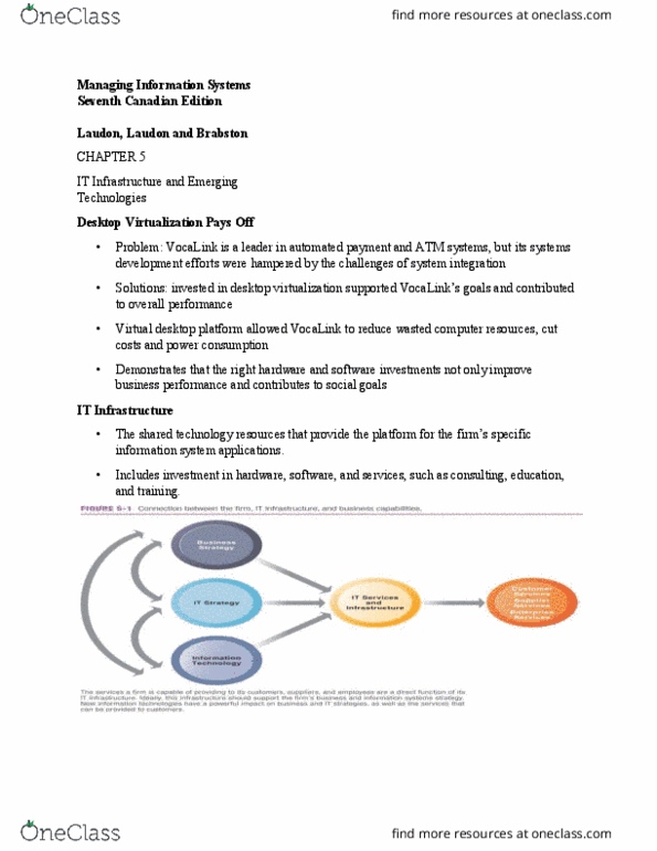 ITM 100 Chapter Notes - Chapter 5: Adaptive Server Enterprise, Ibm Global Services, Java Virtual Machine thumbnail