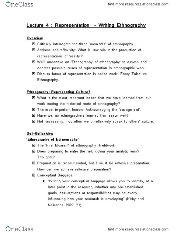 CRIM 3652 Lecture Notes - Lecture 4: Ethnography, Neoliberalism thumbnail