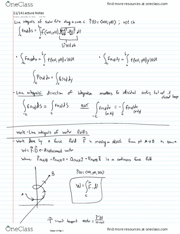 MATH 215 Lecture 23: 11.14 Lecture Notes thumbnail