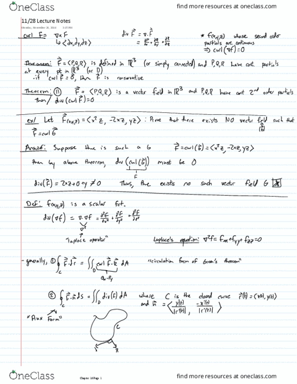 MATH 215 Lecture 25: 11.28 Lecture Notes thumbnail