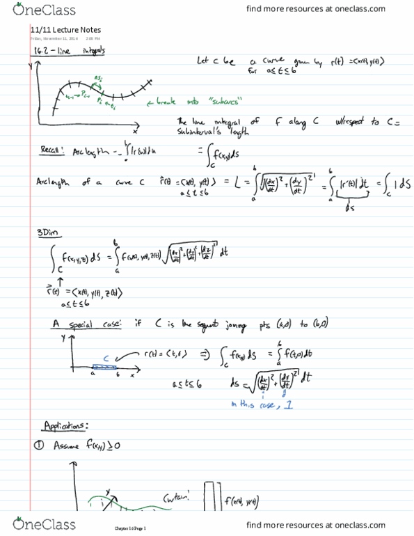 MATH 215 Lecture 22: 11.11 Lecture Notes thumbnail
