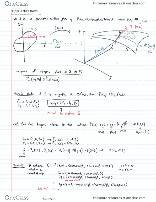 MATH 215 Lecture 26: 11.30 Lecture Notes thumbnail