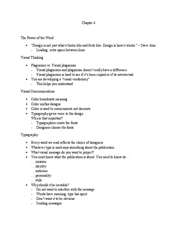 COM 2033 Lecture Notes - Lecture 5: Eye Movement, Kerning, Times New Roman thumbnail