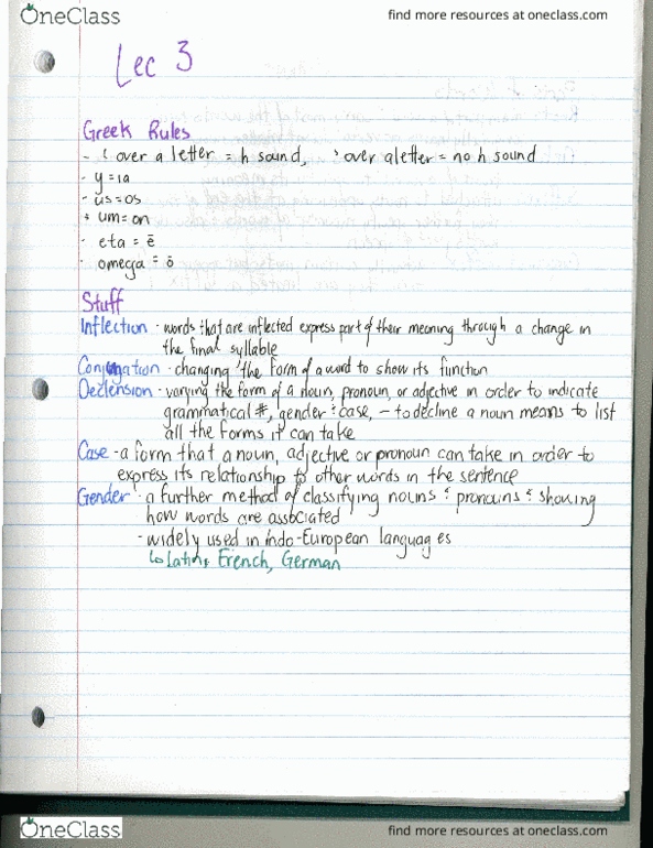 CLA201H5 Lecture Notes - Lecture 3: Root Mean Square, North Korea, Indo-European Languages thumbnail