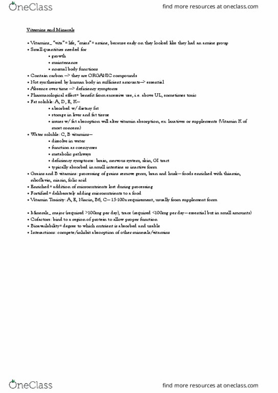 HLWL 1116 Lecture Notes - Lecture 12: Angular Cheilitis, Methionine, Heme thumbnail