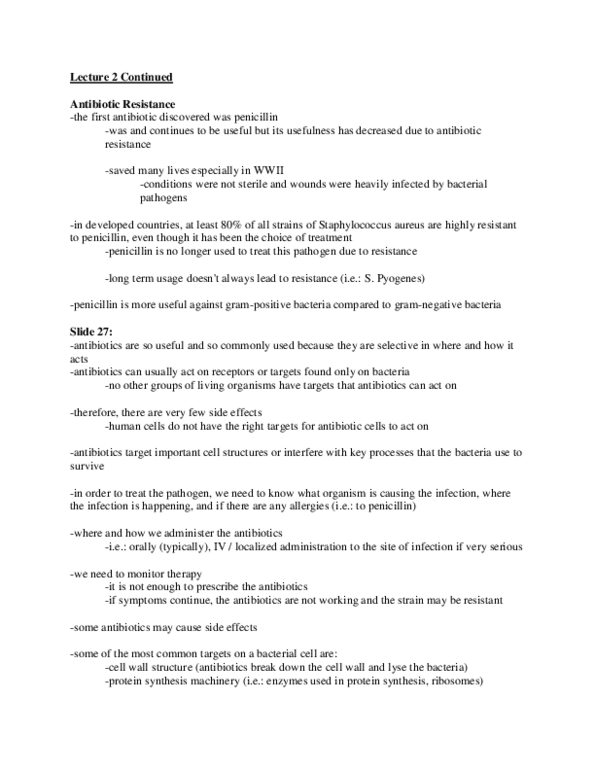 HSS 1100 Lecture Notes - Lecture 2: Mesophile, Electron Microscope, Peptidoglycan thumbnail