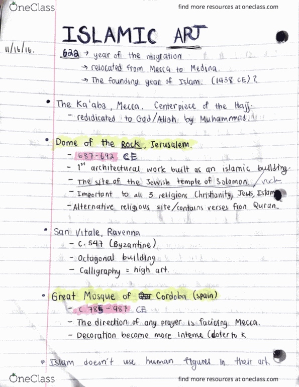 HER-H - Herron School of Art & Design HER-H 101 Lecture Notes - Lecture 20: Geoglyph, Yaxchilan, Mihrab thumbnail