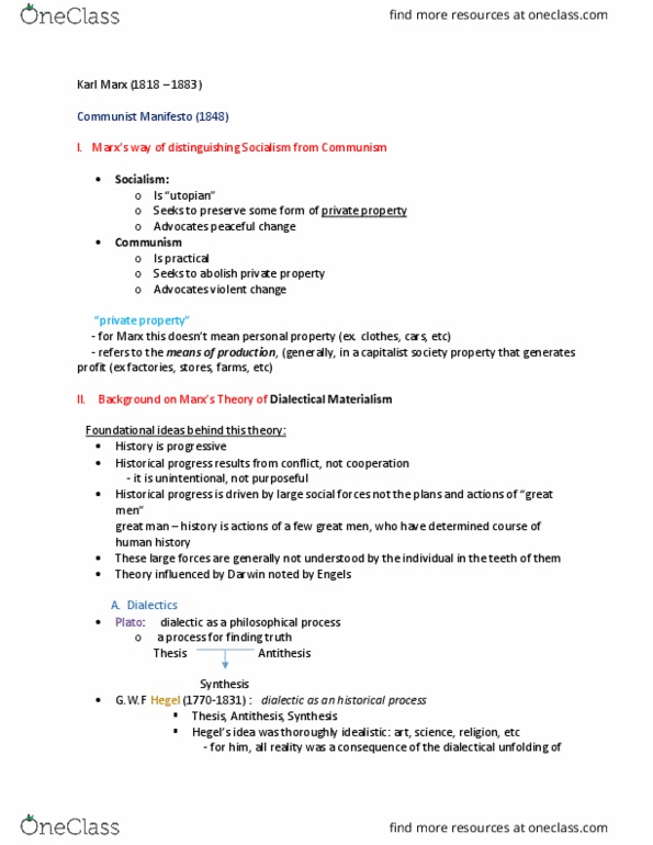 PHIL 231 Chapter Notes - Chapter 1: Opiate, Vanguardism, Protestant Work Ethic thumbnail