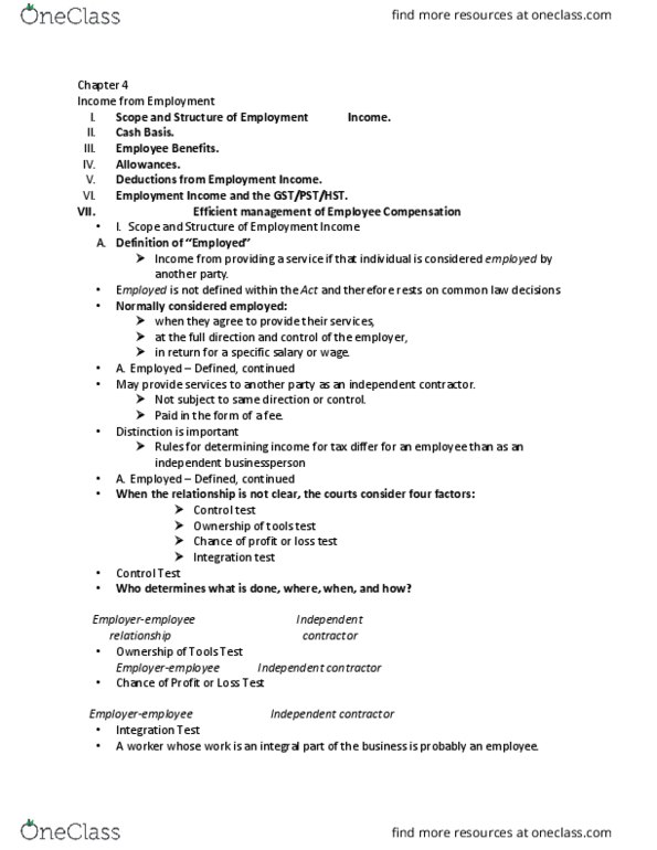 RSM324H1 Lecture Notes - Lecture 4: The Employer, Accrual, Pension thumbnail