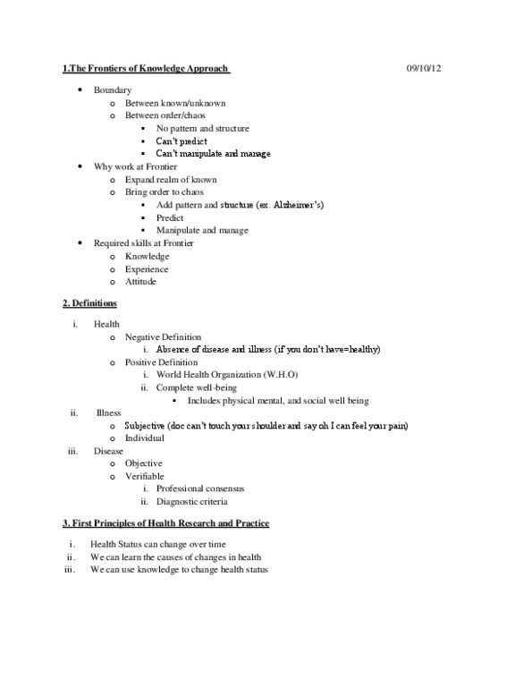 HLTH101 Lecture Notes - Disability-Adjusted Life Year, World Health Organization thumbnail