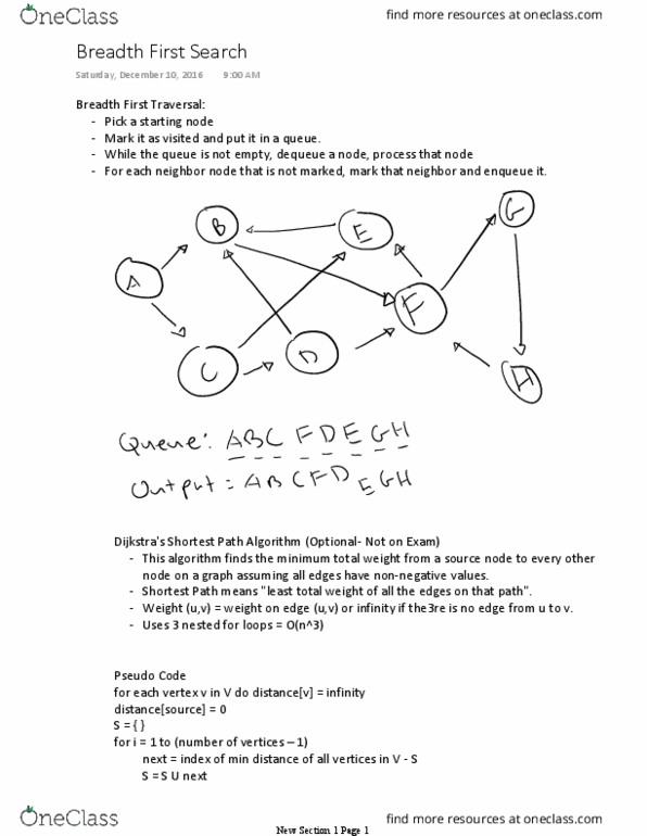 CSE 214 Lecture Notes - Lecture 34: Priority Queue, Linked List thumbnail