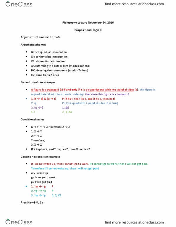 PHIL 1200H Lecture Notes - Lecture 19: Modus Ponens, Quadrilateral, Conjunction Elimination thumbnail