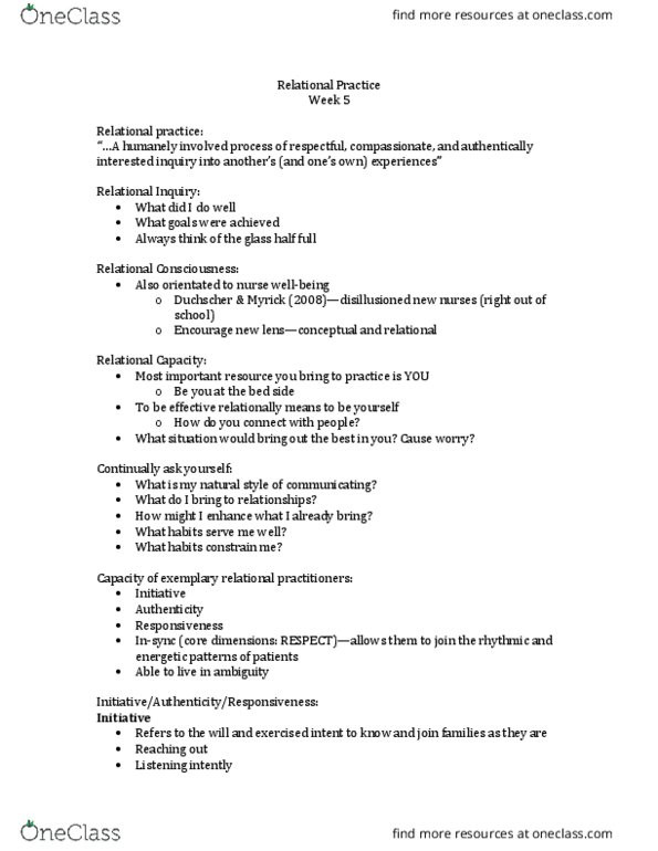 Nursing 1170A/B Lecture Notes - Lecture 5: Mediacorp Channel 5, Nursing Process thumbnail