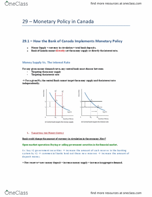 ECON 209 Lecture Notes - Lecture 10: Open Market Operation, Prime Rate, Monetary Transmission Mechanism thumbnail