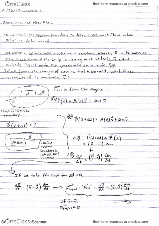 PHYS 2010 Lecture 6: Momentum and Mass Flow thumbnail