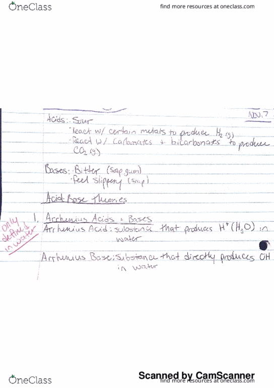 CHEM 1013 Lecture 7: Unit 5 - Acids & Bases thumbnail