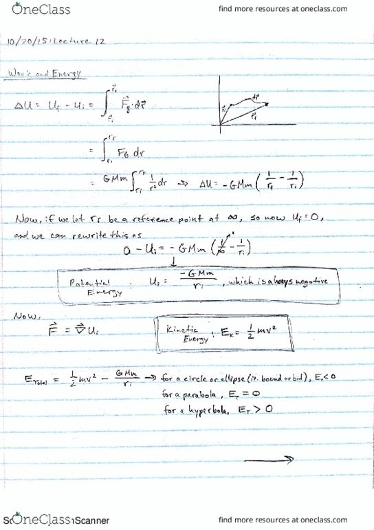 PHYS 3070 Lecture 12: Work and Energy thumbnail