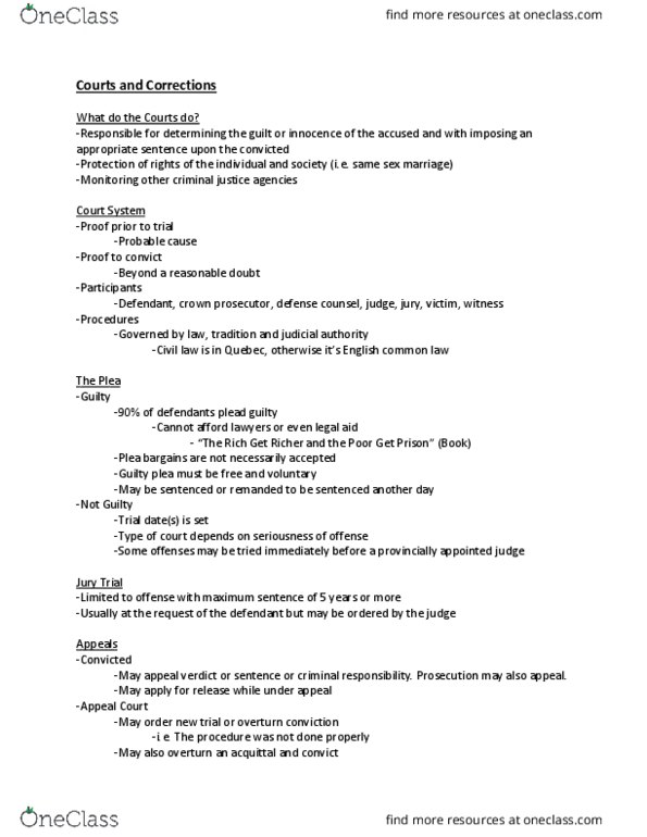 CRM 1300 Lecture Notes - Lecture 12: Community Sentence, Restorative Justice, Shoplifting thumbnail