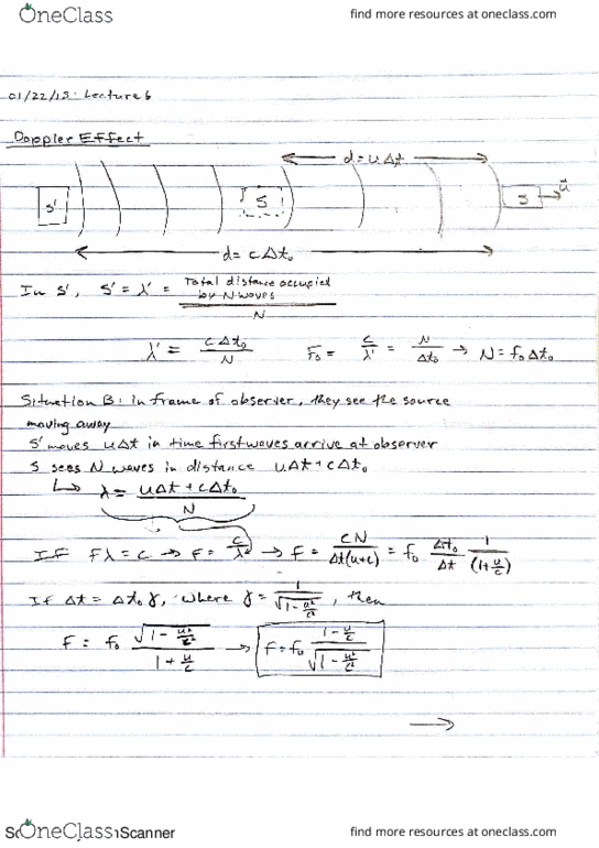 PHYS 2060 Lecture 6: Doppler Effect (cont'd); Mirages; Mirrors and Lenses thumbnail