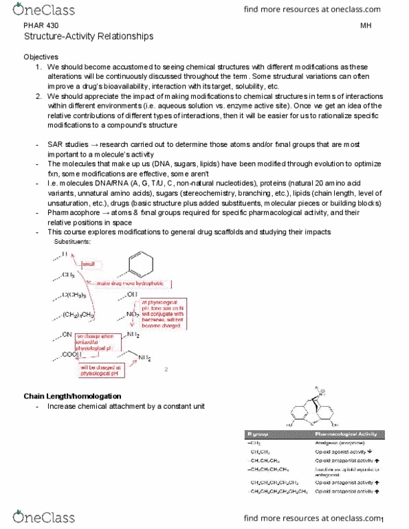 PHAR 430 Lecture Notes - Lecture 7: Relative Permittivity, Bioisostere, Dielectric thumbnail