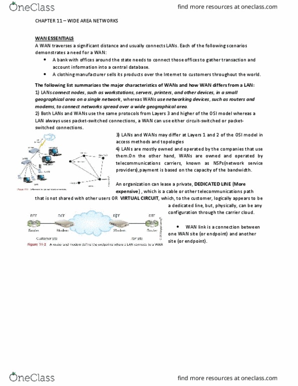 ITM 301 Lecture Notes - Lecture 10: Public Switched Telephone Network, Virtual Circuit, Passive Optical Network thumbnail